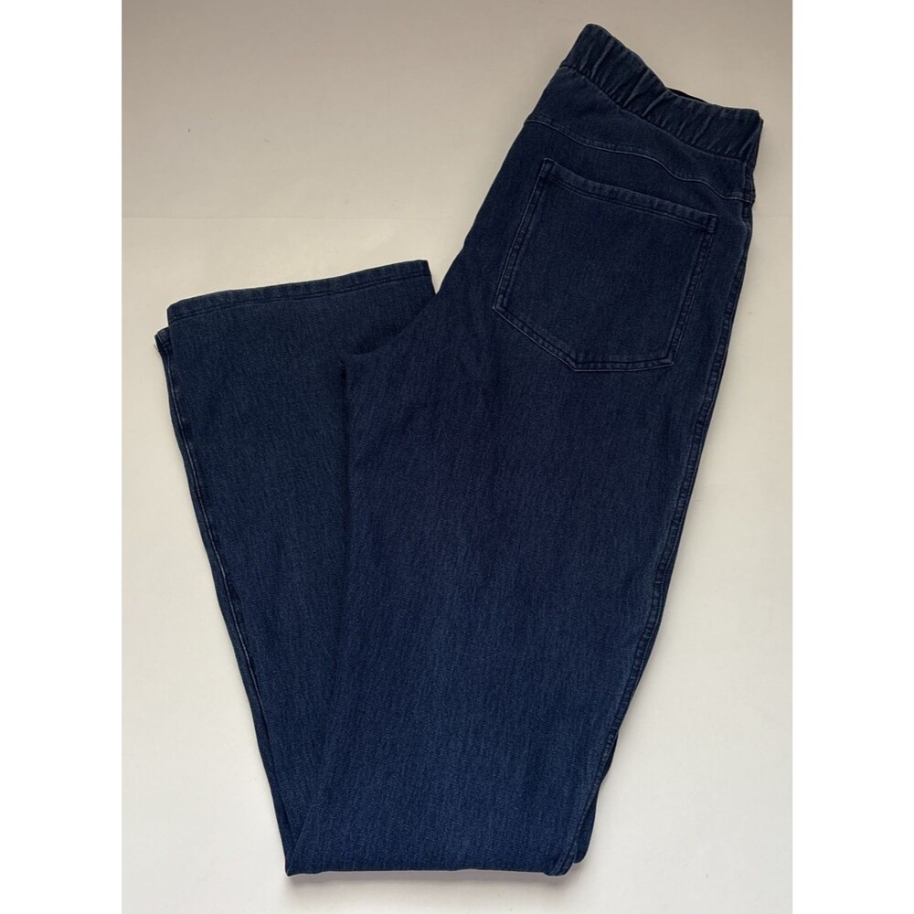 Soft Surroundings Jeans Womens Pull On Bootcut Stretch Denim Flare Comfort Sz S